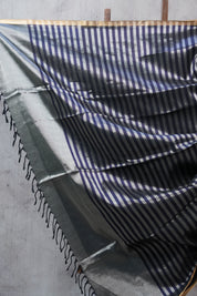 Grey Maheshwari Tissue Saree - SRGMTS404