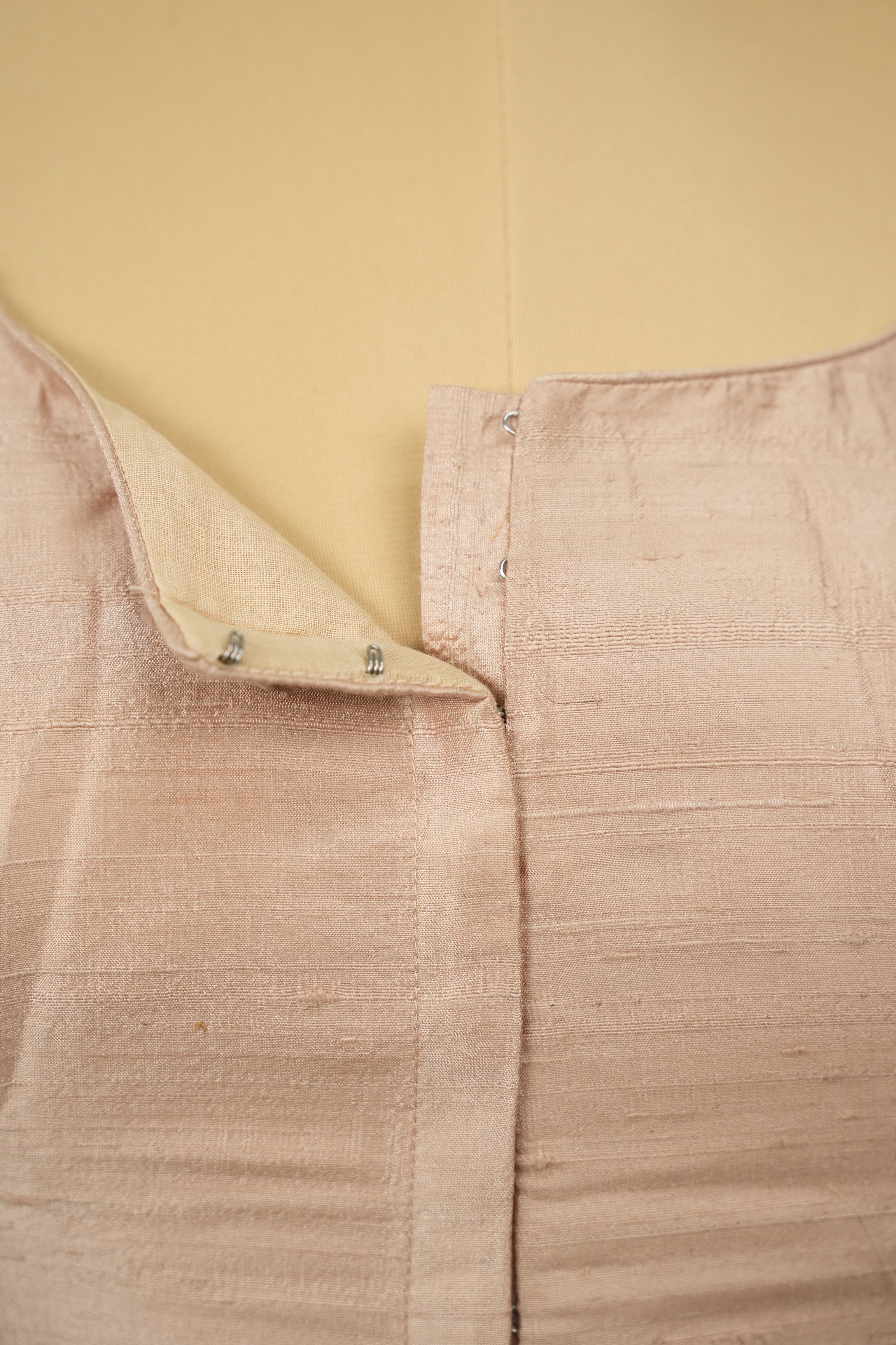 Cream Raw Silk Blouse - SRCRSB16