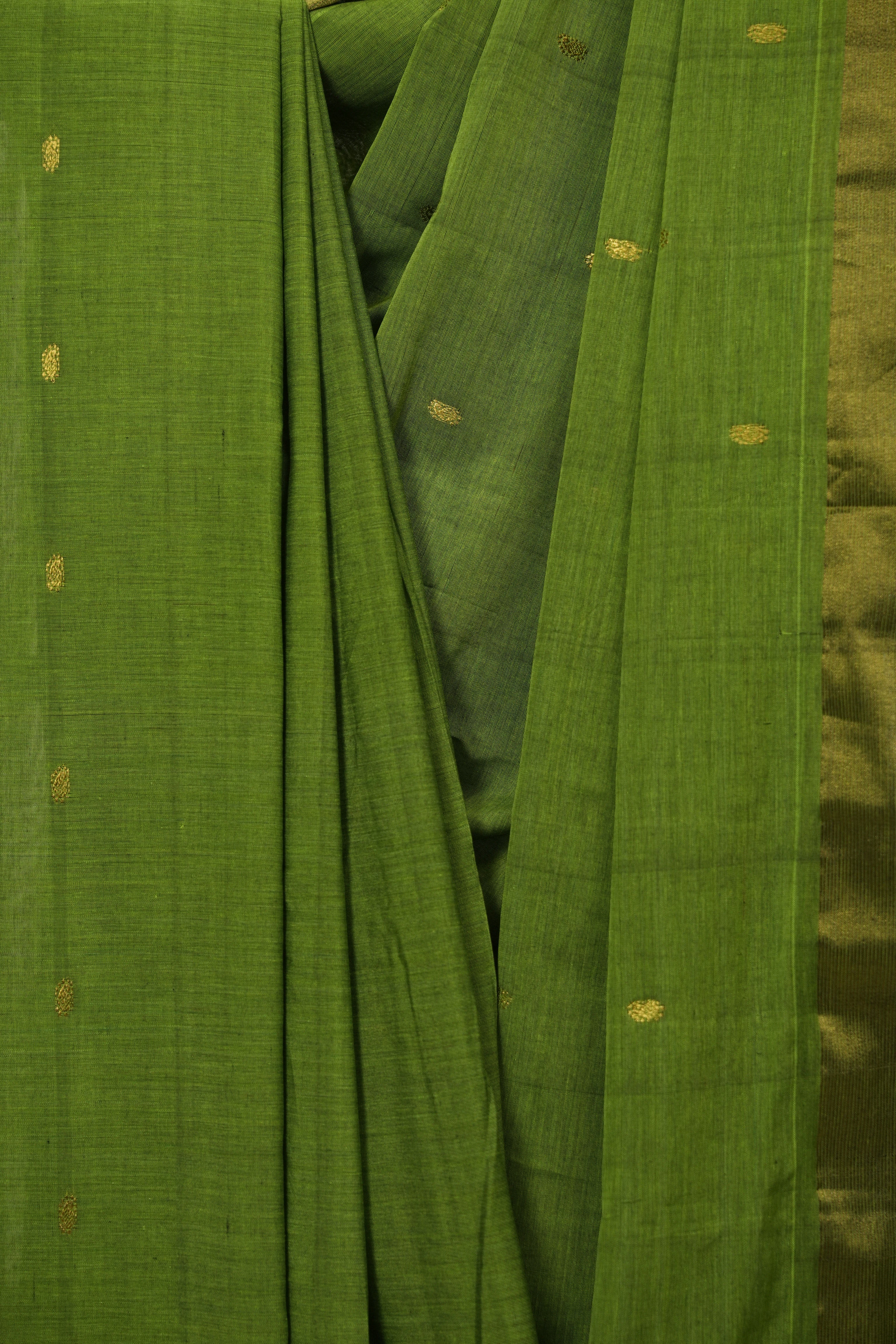 Green Cotton Paithani Saree - SRGCPS770
