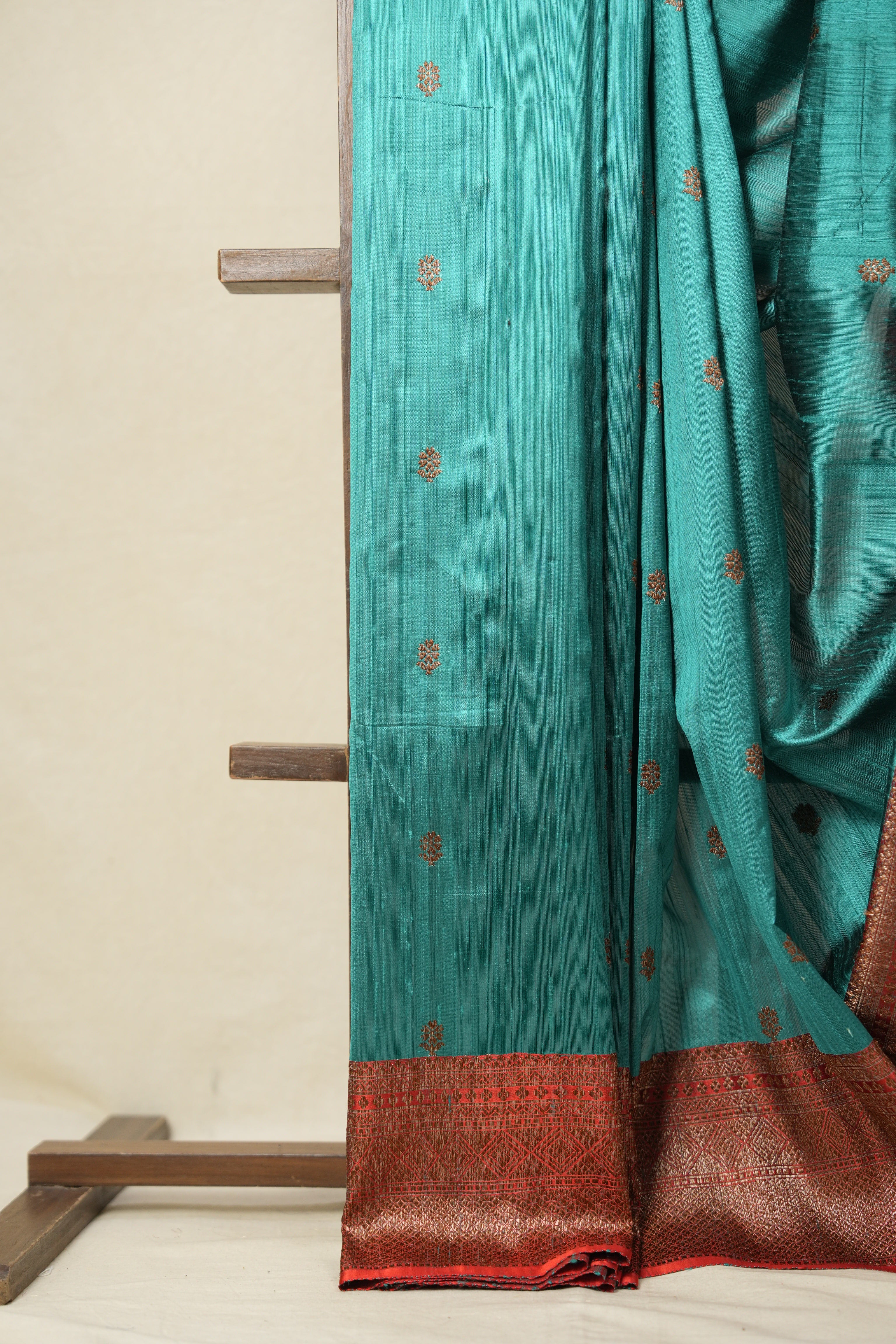 Rama Green Banarasi Silk Saree - SRRGBSS839