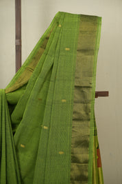 Green Cotton Paithani Saree - SRGCPS770