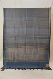 Metallic Blue Raw Silk Saree - SRMBRSS970