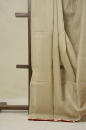 Ivory Maheshwari Saree - SRIMS994