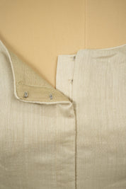 Off White Matka Silk Blouse - SROWMSB07
