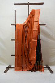 Orange Maheshwari Saree - SROMS682