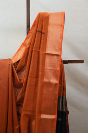Orange Maheshwari Saree - SROMS682