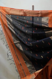 Orange Maheshwari Saree - SROMS682