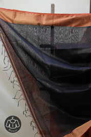 Orange Maheshwari Saree - SROMS682