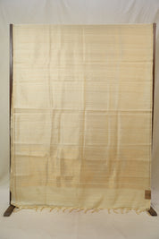 Cream Raw Silk Saree - SRCRSS968