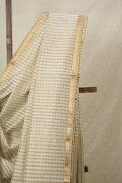 Beige Ivory Maheshwari Saree - SRBIMS992