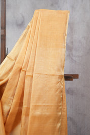 Peach-Orange Maheshwari Tissue Saree - SRPOMTS434