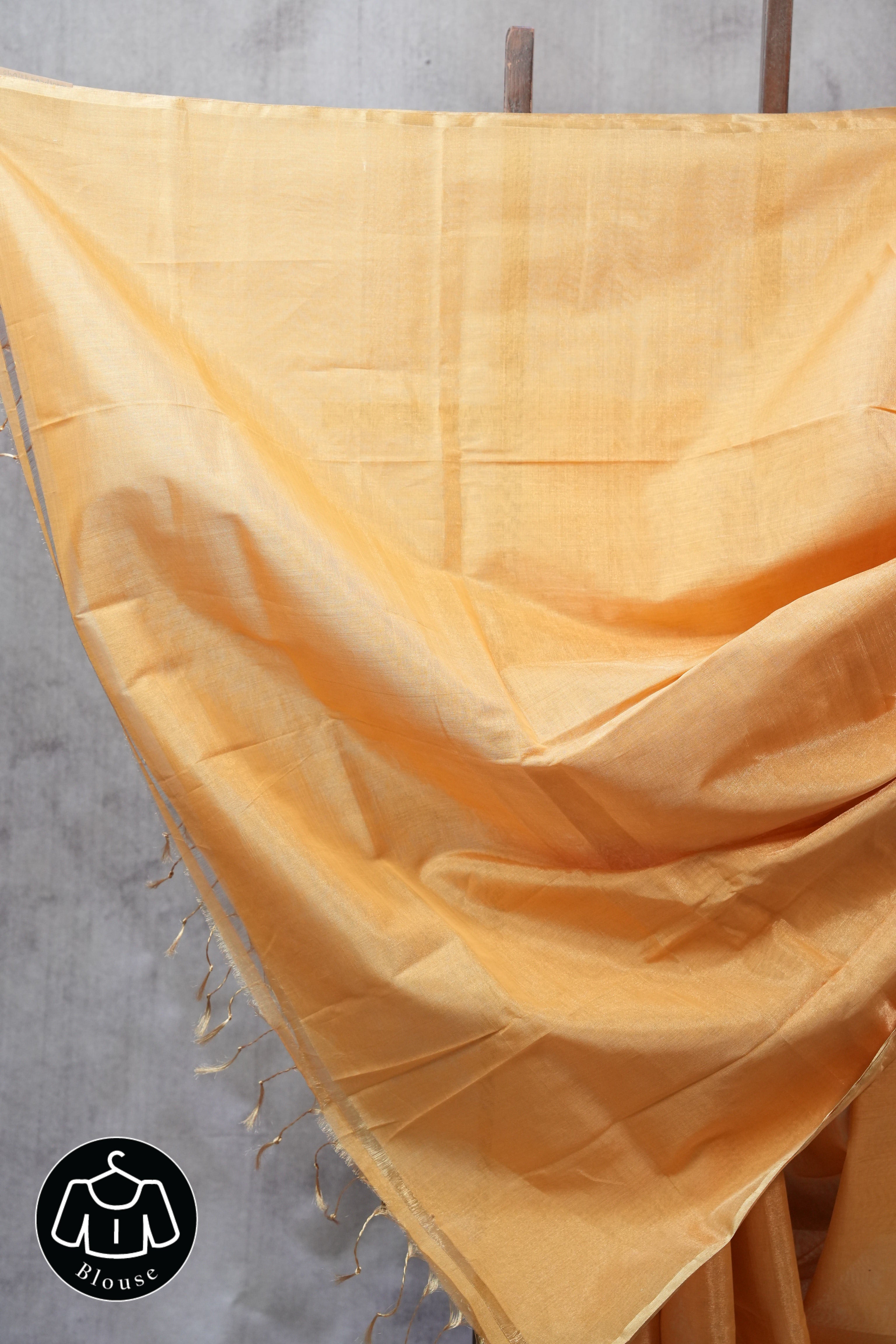 Peach-Orange Maheshwari Tissue Saree - SRPOMTS434