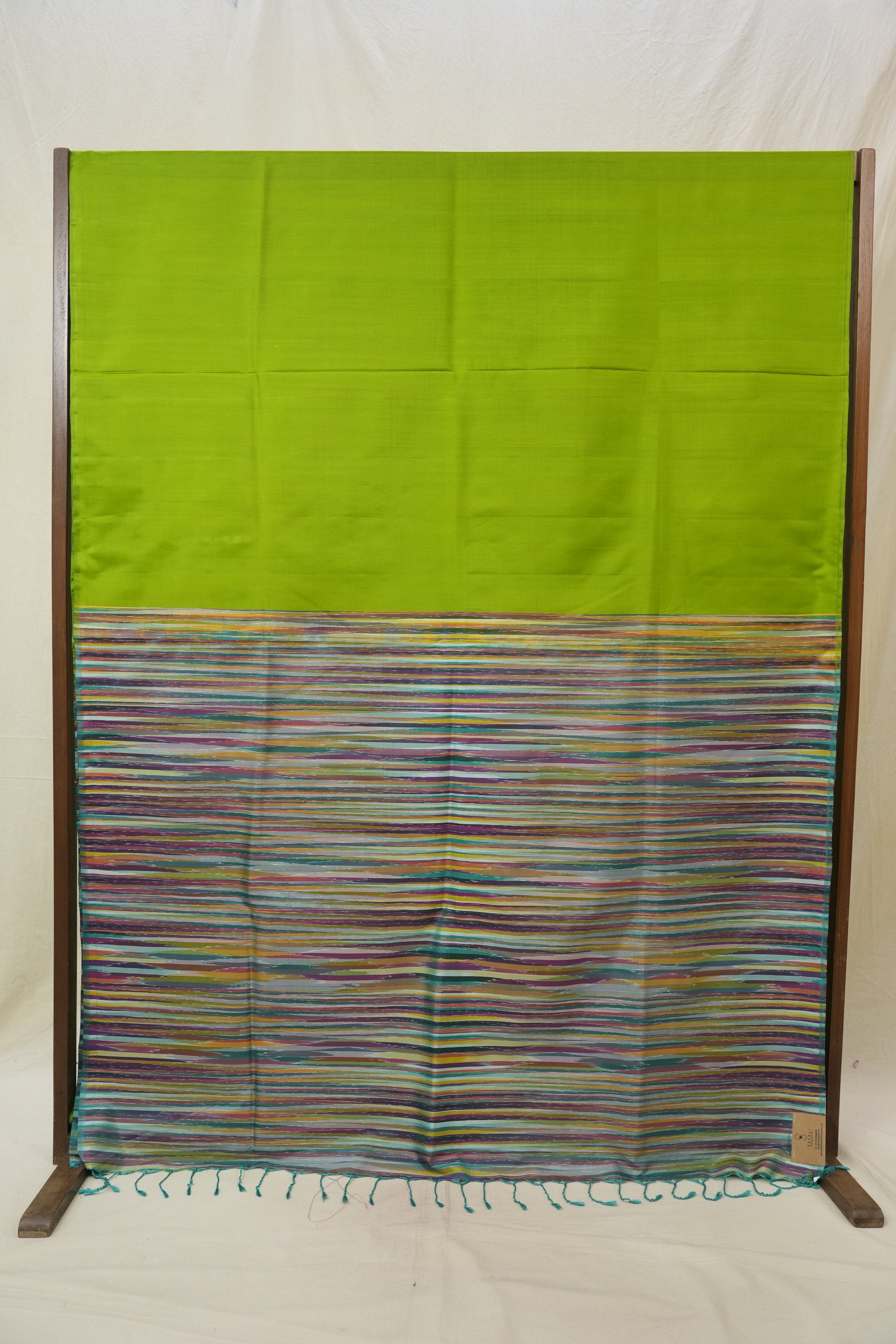 Green Soft Silk Saree - SRGSSS320
