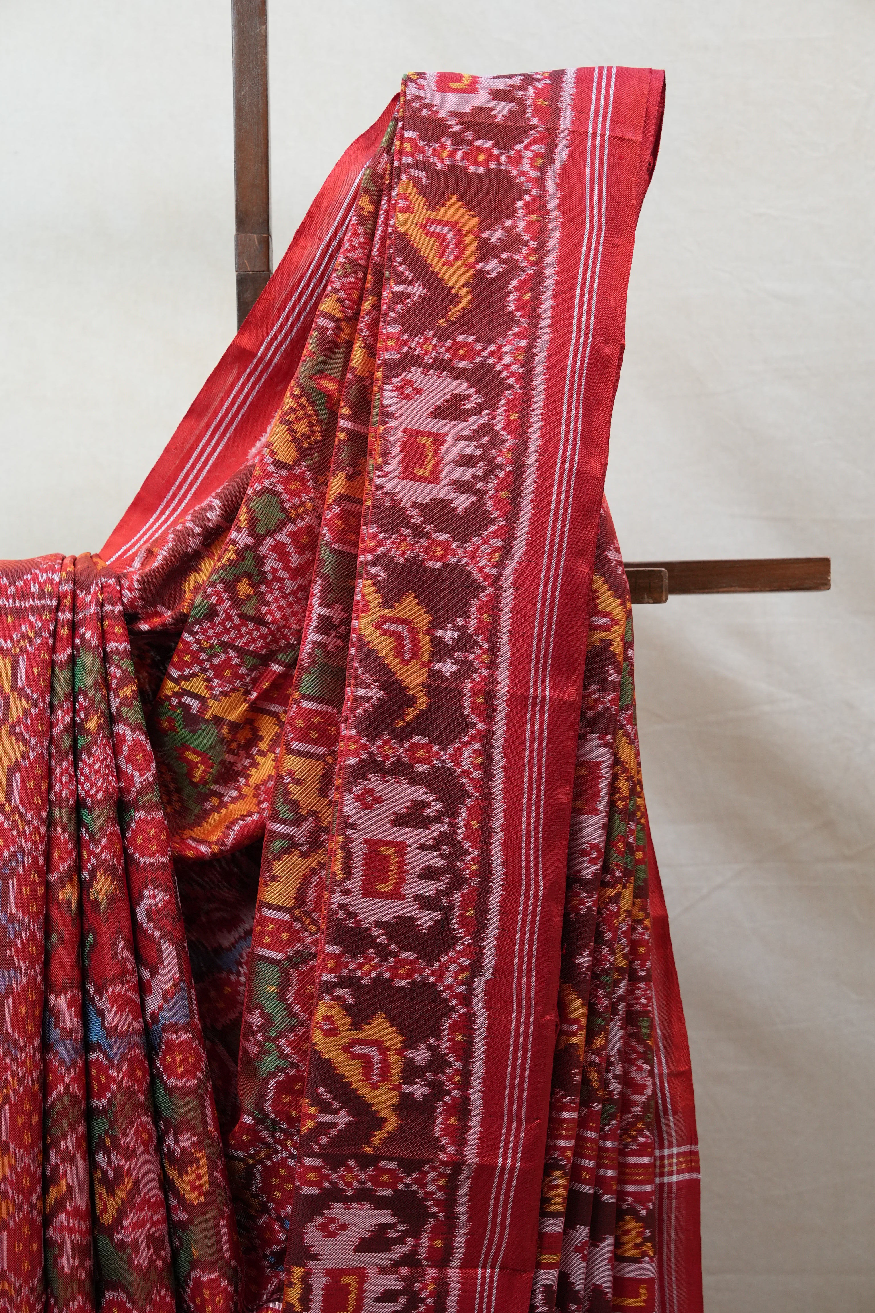 Maroon Rajkot Patola Silk Saree - SRMRPSS405