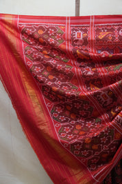 Maroon Rajkot Patola Silk Saree - SRMRPSS405
