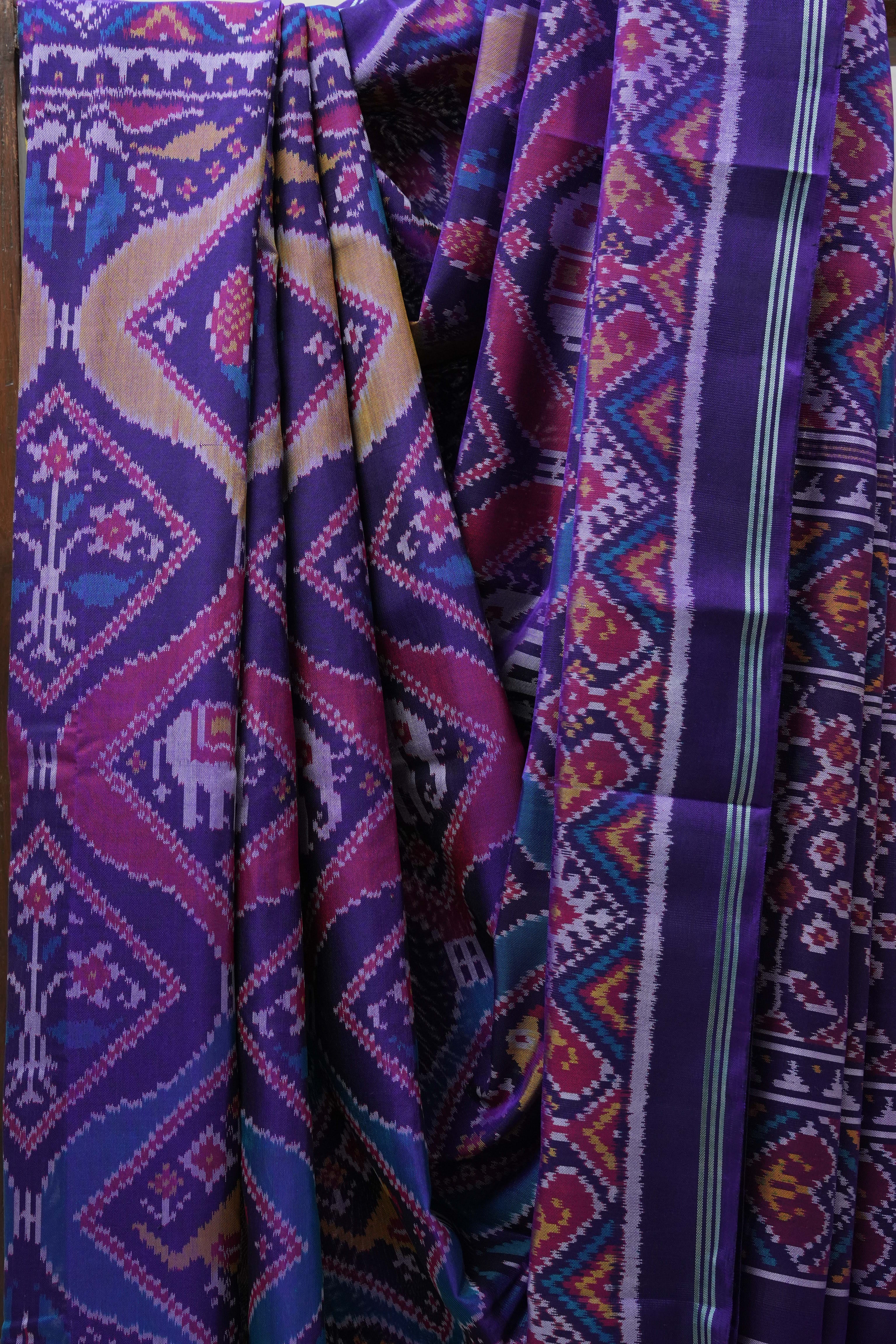 Purple Rajkot Patola Silk Saree - SRPRPSS406