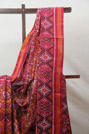 Maroon Rajkot Patola Silk Saree - SRMRPSS407