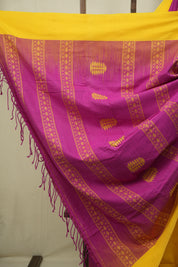 Pink Bengal Cotton Saree - SRPBCS177