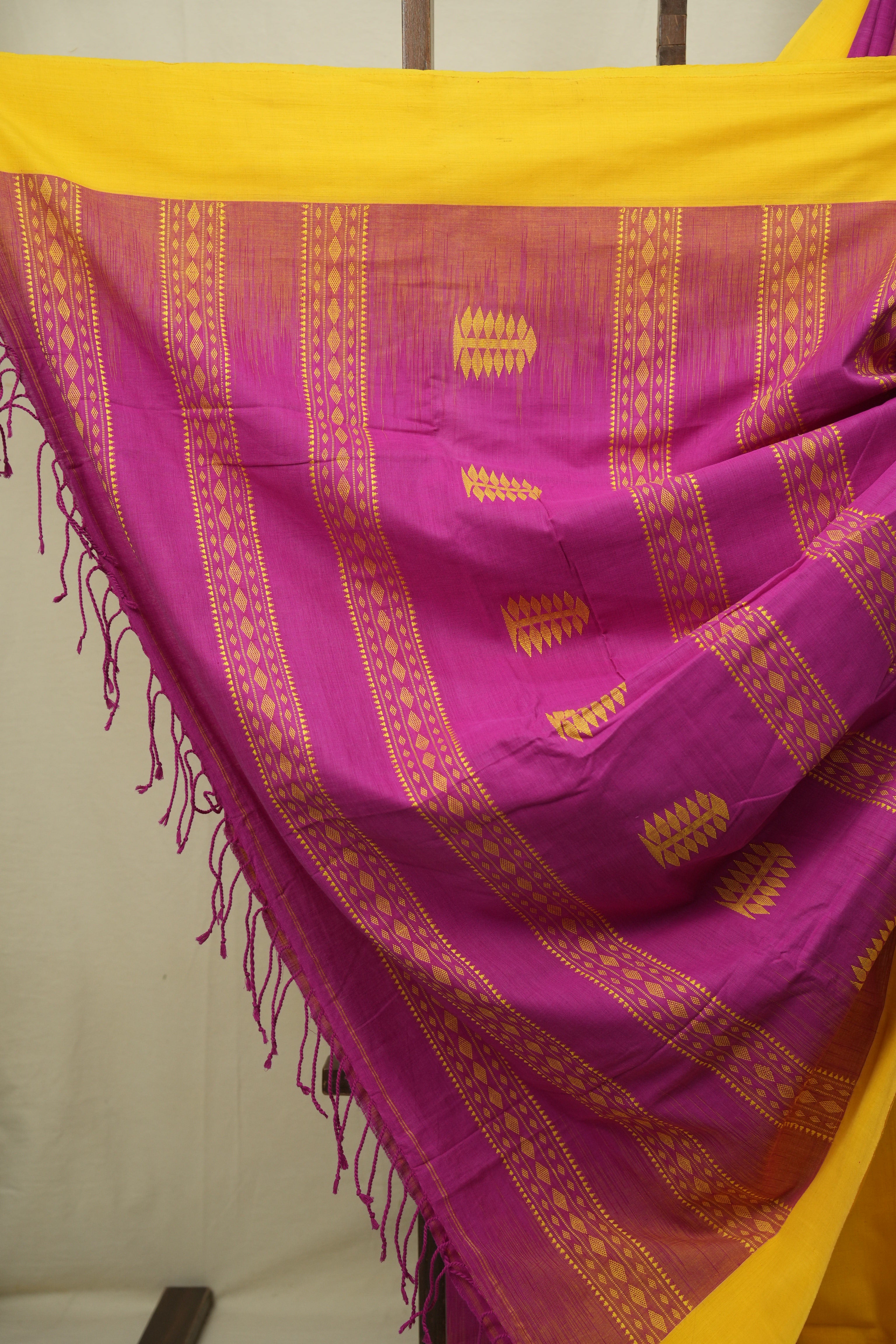 Pink Bengal Cotton Saree - SRPBCS177