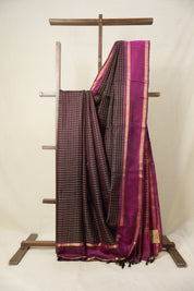 Coffee Brown Raw Silk Saree - SRCBRSS918