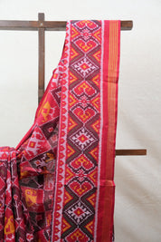 Maroon Rajkot Patola Silk Saree - SRMRPSS410