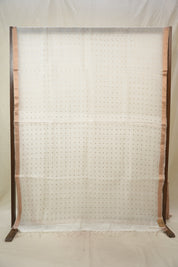 White Matka Silk Saree - SRWMSS83
