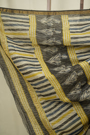 Off-White Kota Doria Saree - SROWKDS313