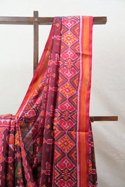 Maroon Rajkot Patola Silk Saree - SRMRPSS414