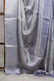 Lavender Tissue Tussar Silk Saree - SRLTTSS305