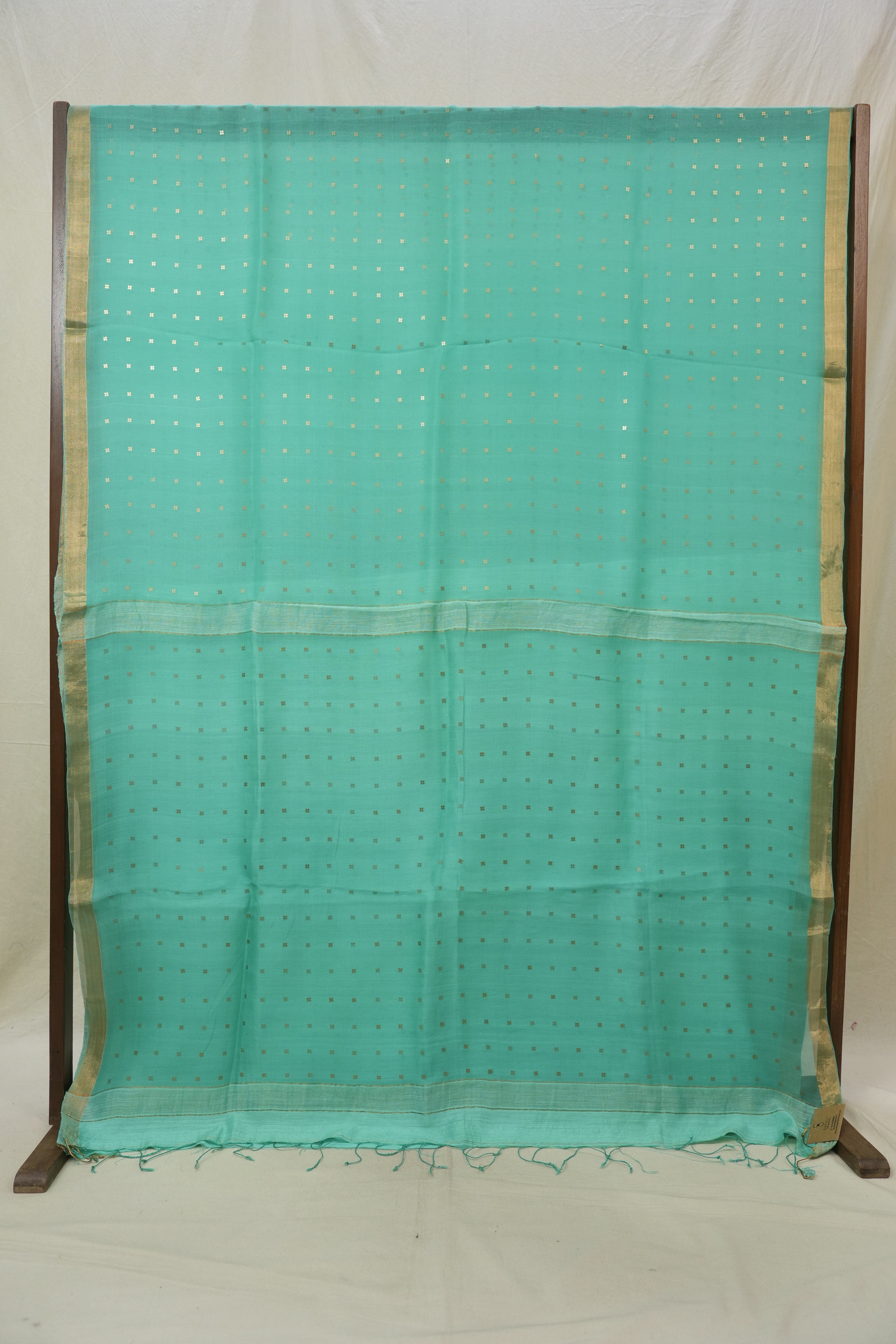 Aqua Green Matka Silk Saree - SRAGMSS85