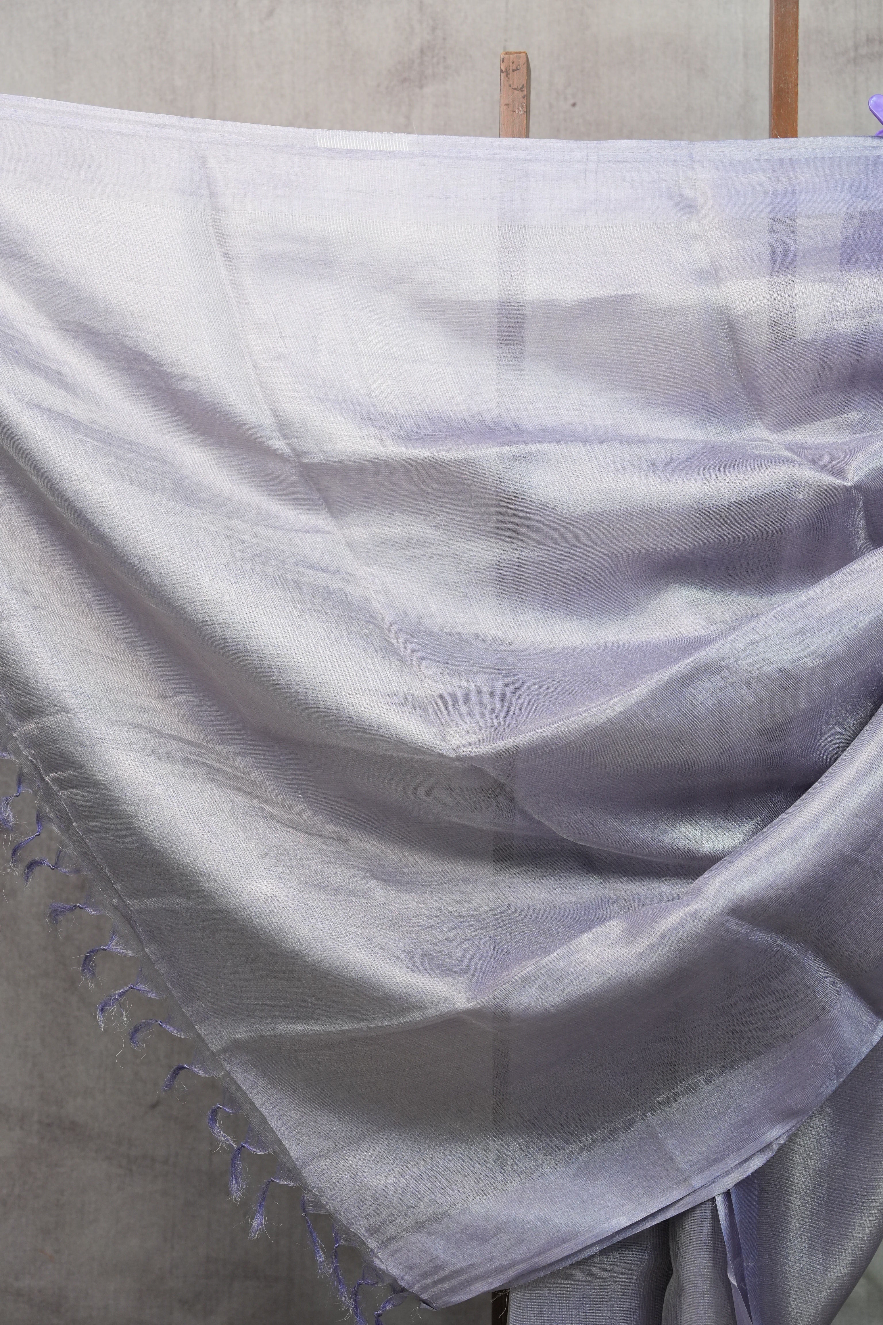 Lavender Tissue Tussar Silk Saree - SRLTTSS305