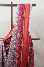 Light Pink Rajkot Patola Silk Saree - SRLPRPSS391