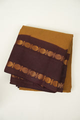 Brown Sungudi Cotton Saree - SRBSCS178