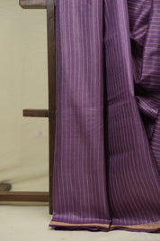 Purple Tussar Silk Saree - SRPTSS1882