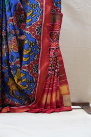 Multicolor Rajkot Patola Silk Saree - SRMRPSS415