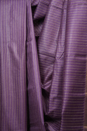 Purple Tussar Silk Saree - SRPTSS1882
