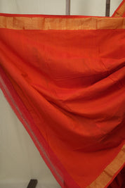 Orange Cotton Paithani Saree - SROCPS767