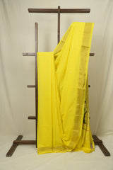 Lemon Yellow Cotton Paithani Saree - SRLYCPS766
