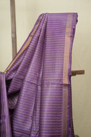 Purple Tussar Silk Saree - SRPTSS1882