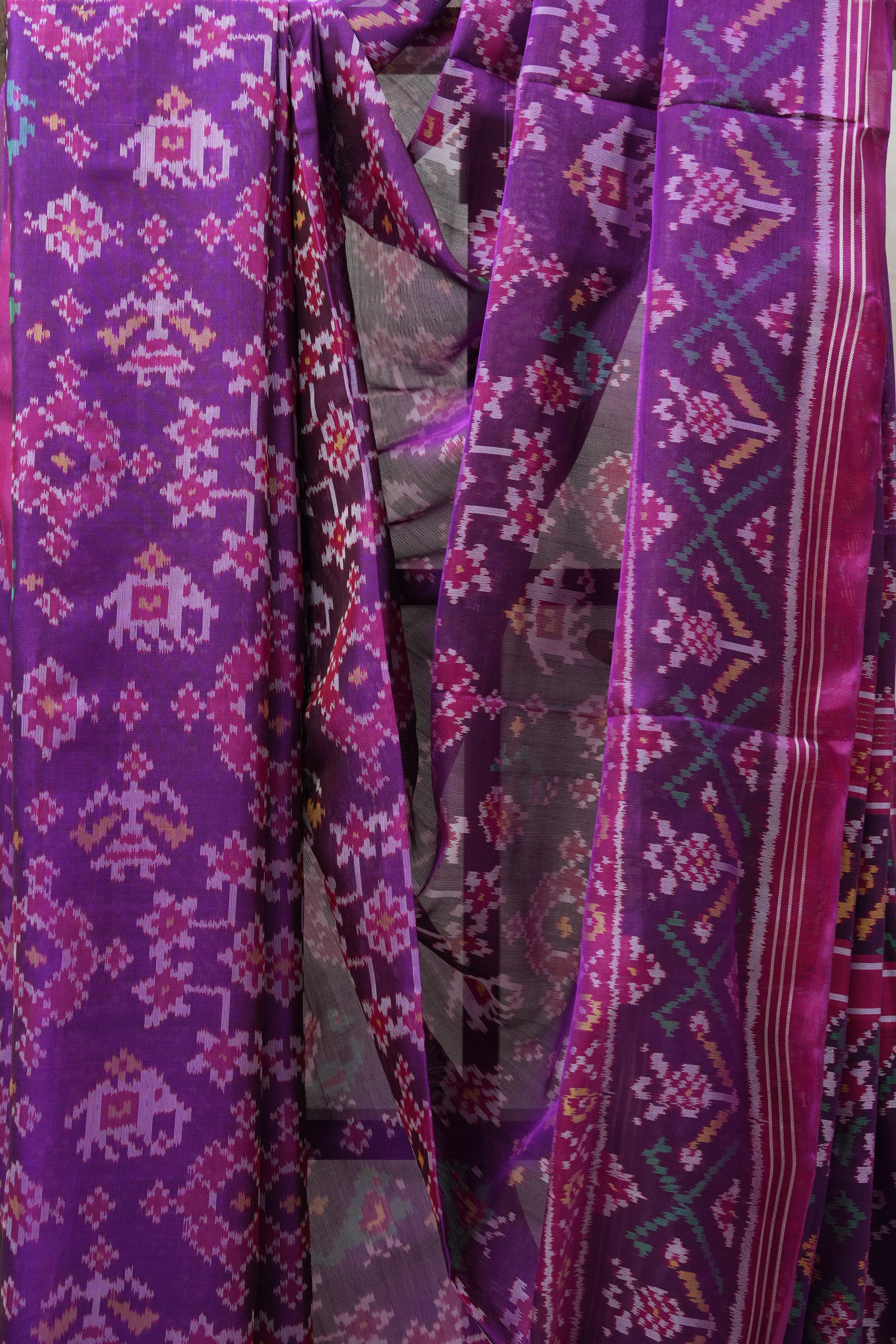 Purple Rajkot Patola Silk Saree - SRPRPSS392