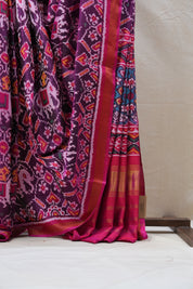 Purple Rajkot Patola Silk Saree - SRPRPSS394