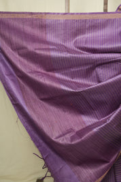 Purple Tussar Silk Saree - SRPTSS1882