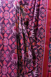 Purple Rajkot Patola Silk Saree - SRPRPSS394