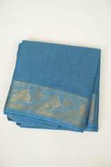 Blue Sungudi Cotton Saree - SRBSCS318