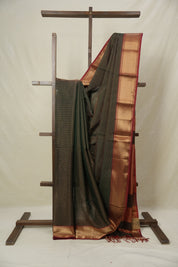 Green Gold Maheshwari Tissue Saree - SRGGMTS723
