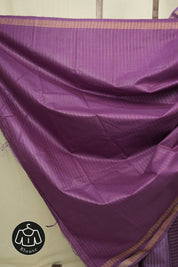 Purple Tussar Silk Saree - SRPTSS1882