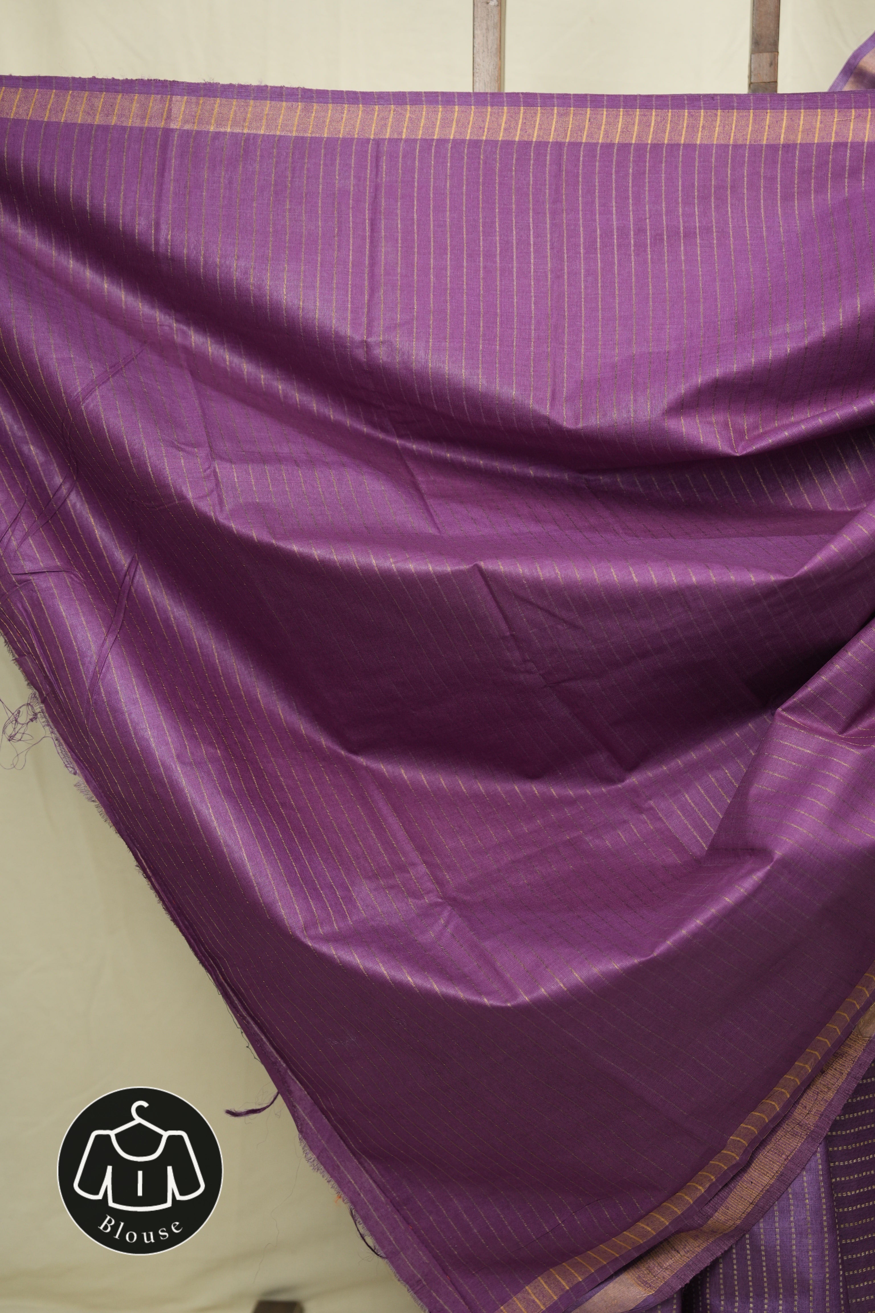 Purple Tussar Silk Saree - SRPTSS1882