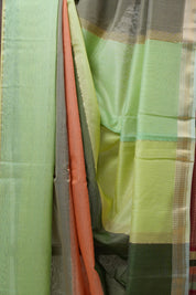 Multicolor Maheshwari Tissue Saree - SRMMTS544