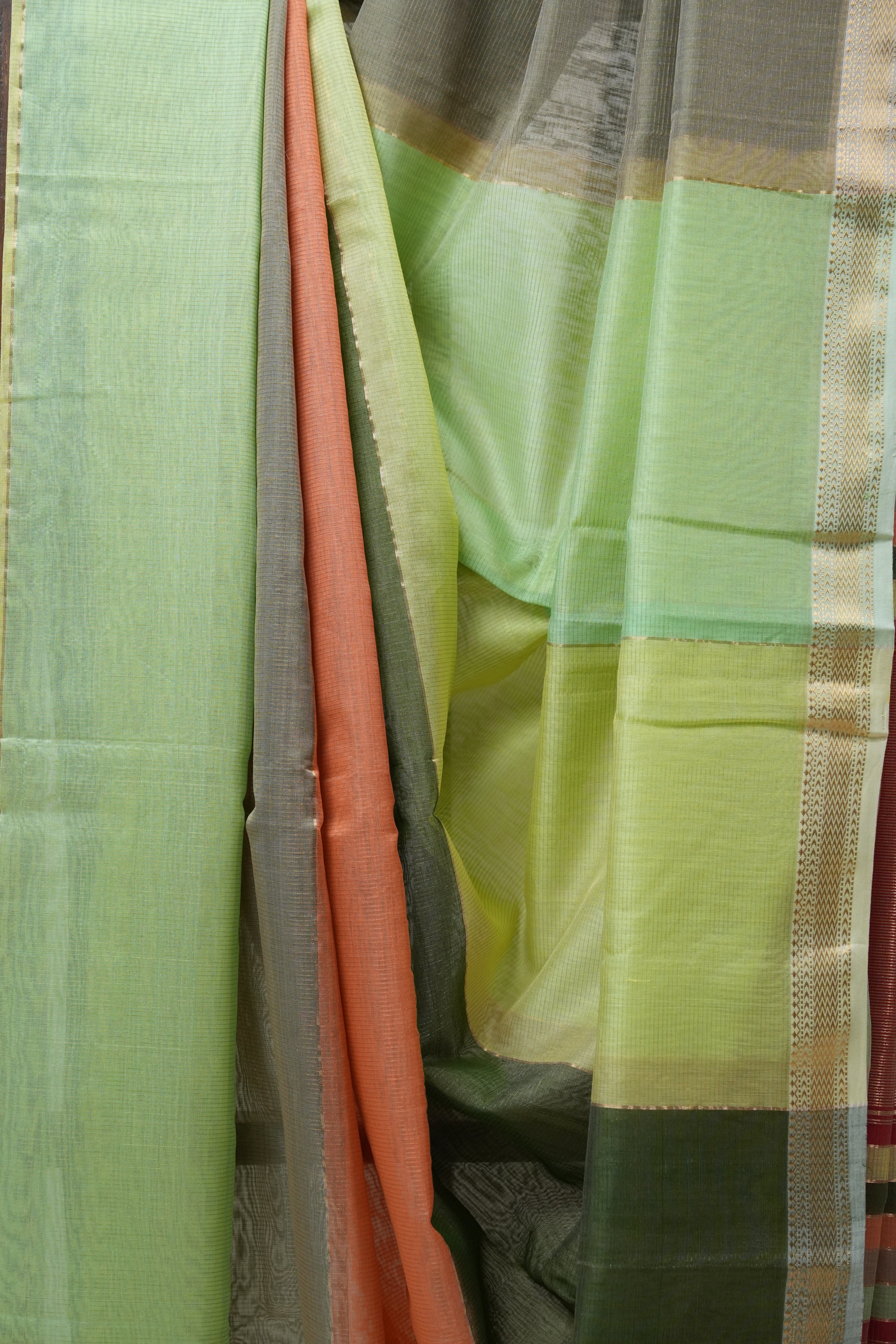 Multicolor Maheshwari Tissue Saree - SRMMTS544