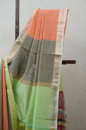 Multicolor Maheshwari Tissue Saree - SRMMTS544